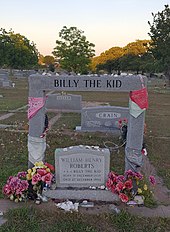 Billy The Kid Cowboy Grave Marker Hamilton Texas Tx Aka Photo