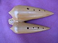 A double-chambered inline ocarina