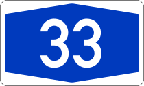 Bundesautobahn 33 number.svg