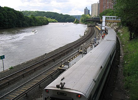 Marble Hill station on the Hudson Line