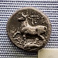 Byzantion - 416-357 BC - silver half siglos - bull on dolphin - incusum - München SMS