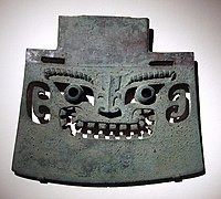 CMOC Treasures of Ancient China exhibit - bronze battle axe.jpg
