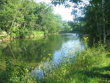 Capapon River, at Timber Ridge Camp.