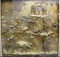 Caïn e Abèl, per L. Ghiberti, s. XV (Floréncia, Baptistèri)