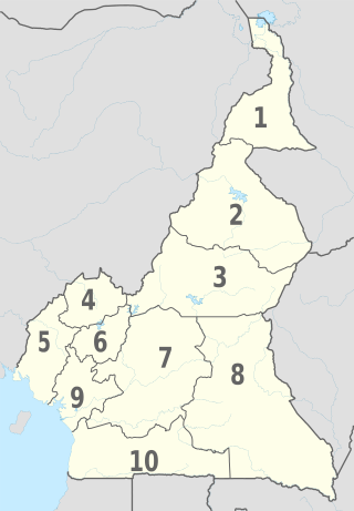 Cameroon, administrative divisions - Nmbrs - monochrome.svg