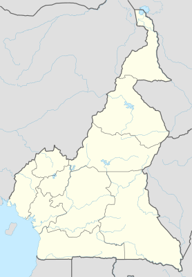 Mapa de localización Camerún