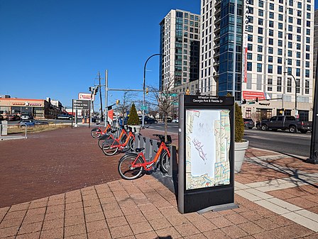 Wheaton Metro Bikeshare station