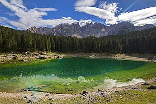 <span class="mw-page-title-main">Karersee</span> Mountain lake in South Tyrol, Italy