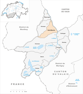 Carte commune Saint-Maurice 2013.png
