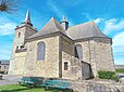 La chapelle Notre-Dame de Toute Aide, côté Sud, au hameau de Querrien à La Prénessaye dans les Côtes d'Armor.
