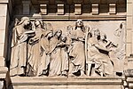 Thumbnail for File:Charles Dufraine, Anges chantant les louanges de Dieu. Frise en bas-relief, partie gauche, de la façade de l’église Notre-Dame Saint-Vincent, Lyon. Photo, Jamie Mulherron.jpg