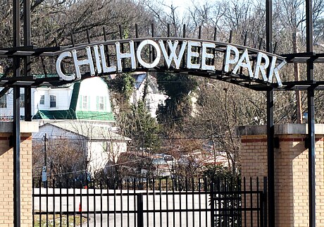 Entrance along Magnolia Avenue Chilhowee-park-entrance-tn1.jpg