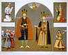 Chromolithograph Depicting Georgian King Alexander I and Queen Nastane-Dared Jane with Other Royal Figures by Armand Theophile Cassagne.jpg