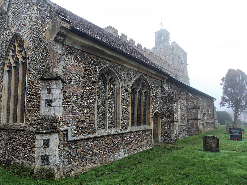 File:Church of St John, Finchingfield Essex England - North chapel from northeast.jpg