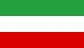 Civiele vlag van Perzië (Iran), 1964-1979 (zonder wapen)