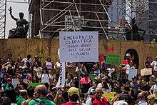 Protesters at the September 2019 climate strike in Mexico City. ClimateStrike (48772235823).jpg