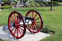 A replica of the Grasshopper cannon.