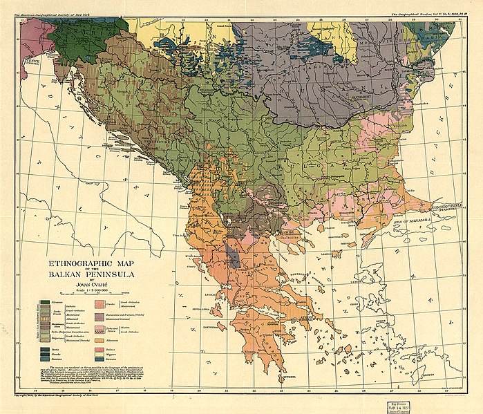 File:Cvijic, Jovan - Breisemeister, William A. - Carte ethnographique de la Péninsule balkanique (pd).jpg