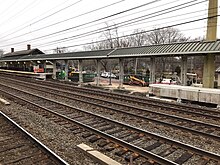 Platform reconstruction in December 2023 Darien Track 3 platform demolition "A".jpg