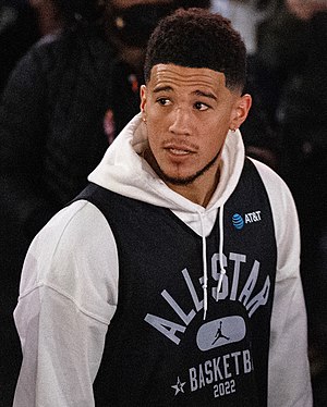 Devin Booker was selected thirteenth by the Phoenix Suns.