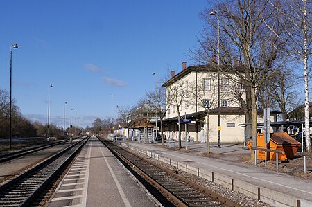Dorfen Bahnhof Bahnsteige 2018