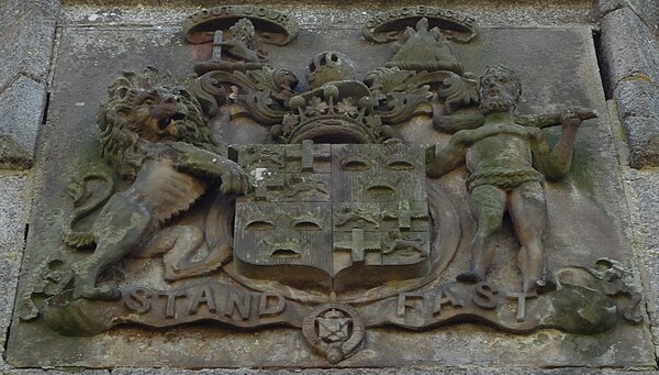 Arms of the Earl of Seafield at the Grant Mausoleum, Duthil