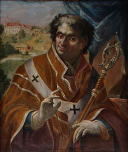 Painting of Bishop Otto II by Franz Joseph Lederer (1676-1733), from the episcopal palace in Freising Furstengang Bischofe 24 - Otto II. von Berg.jpg