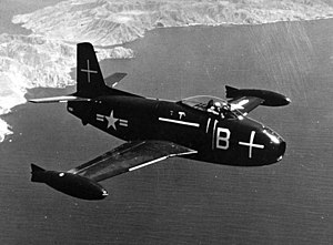 FJ-1 in flight