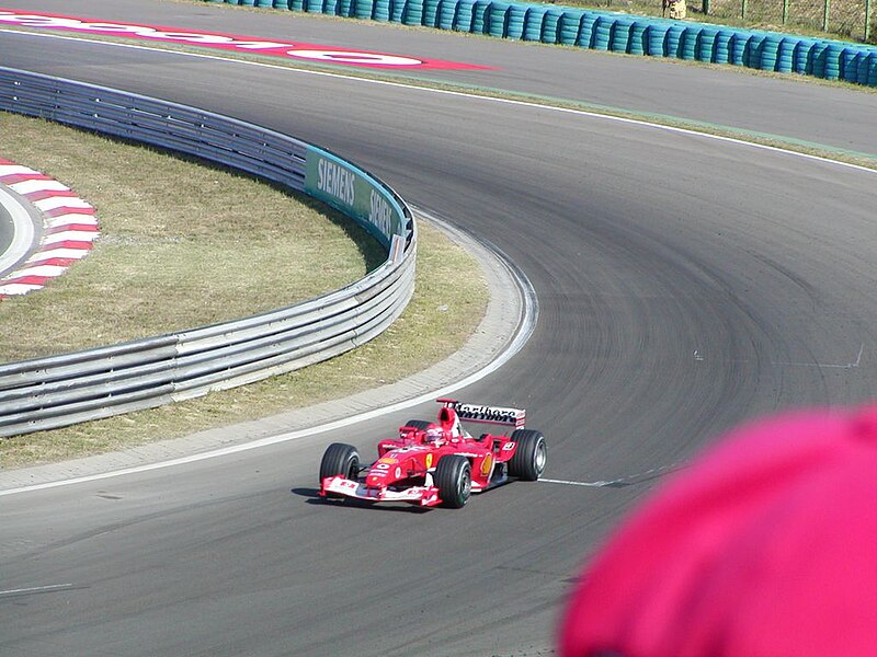 File:Ferrari in the last corner at the 2003 Hungarian Grand Prix.jpg