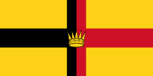 Flag of the Raj of Sarawak from 1870 to 1946. Flag of Sarawak (1870-1946, 1963-1973).svg