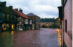 A week of extremely heavy rain in late June 2007 resulted in extensive flooding on 26 June. Floodspickering.jpg