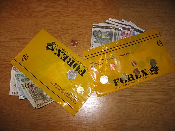 Money in a bag from the Nordic foreign exchange company Forex Bank