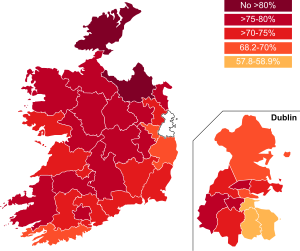 Fortieth Amendment of the Constitution of Ireland constituency map.svg