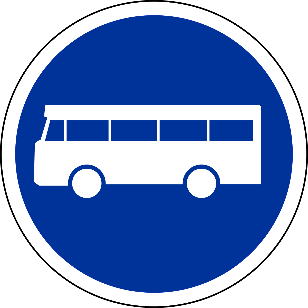 Panneau de signalisation de voie réservée aux véhicules de transports en commun en France — Wikipédia