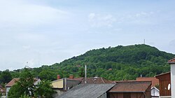 Blick vom Ortsteil Stockhausen zum Frauenberg