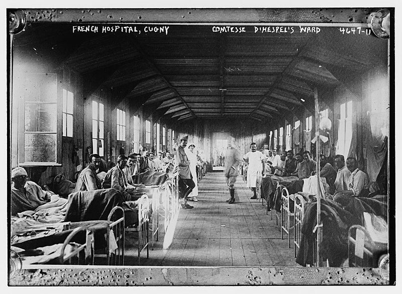 File:French Hospital, Cugny -- Comtesse d'Hespel's Ward LOC 28172953135.jpg