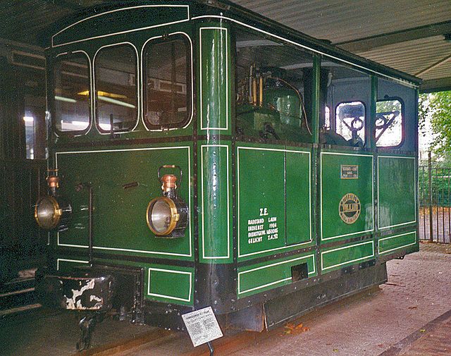 Steam tram locomotive of Geldersche Tramwegen, Netherlands
