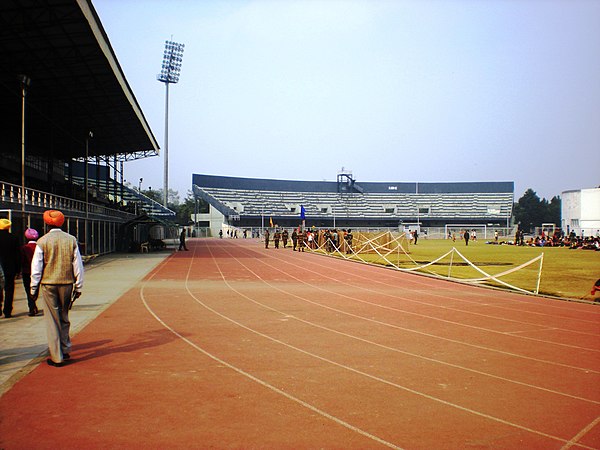 Guru Nanak Stadium in Ludhiana on a matchday