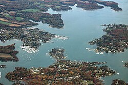 Aerial image of Galesville, Maryland