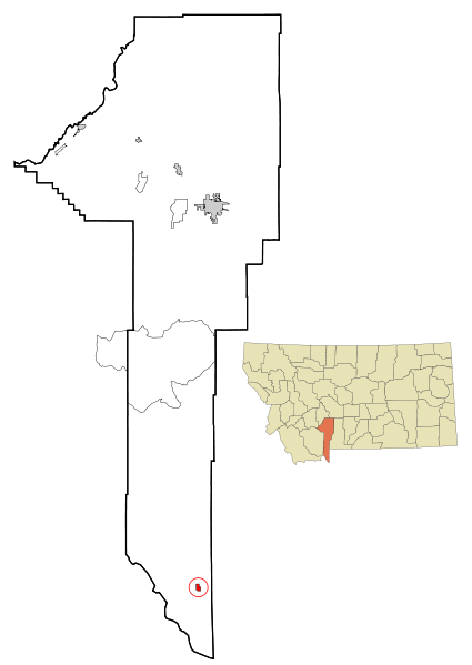 File:Gallatin County Montana Incorporated and Unincorporated areas West Yellowstone Highlighted.svg