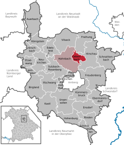 Läget för Gebenbach i Landkreis Amberg-Sulzbach