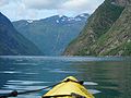 Canoeing in the Geirangerfjord
