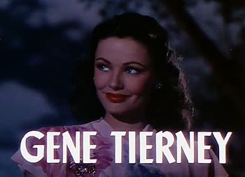 English: Screenshot of Gene Tierney from the f...
