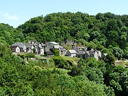 Skyline of Gimel-les-Cascades