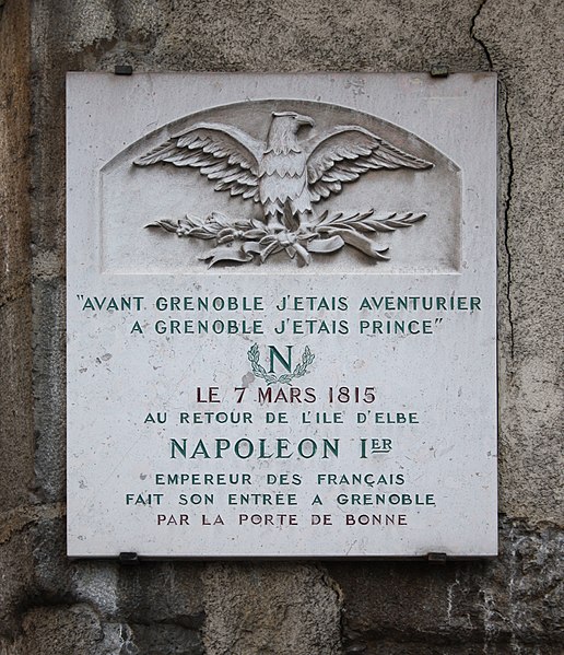 File:Grenoble - plaque de la route Napoléon.JPG