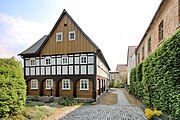 English: Buildings in Großschönau (Sachsen). Polski: Zabudowa we wsi Großschönau, Saksonia.