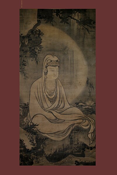 File:Guan Yin in white robe, by Mu-ch'i.jpg