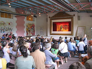 Guignol character in a French puppet show