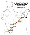 Gurudev Express (Shalimar - Nagercoil) Route map.jpg