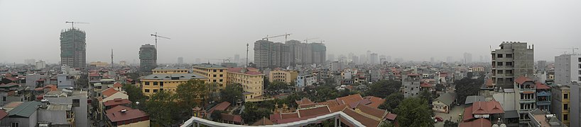 Vista de Hanói en modo panorámico.